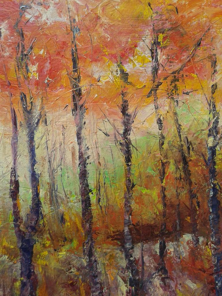 Original Expressionism Landscape Painting by Emilia Milcheva