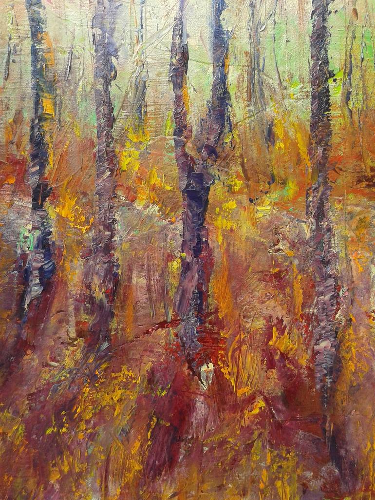 Original Expressionism Landscape Painting by Emilia Milcheva