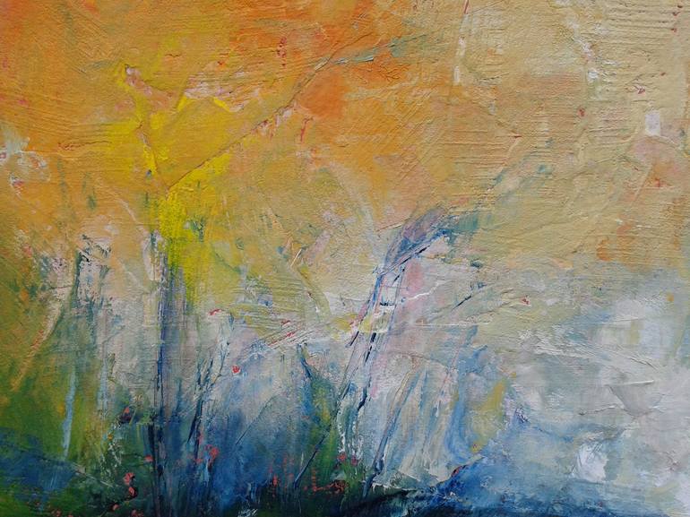 Original Abstract Expressionism Landscape Painting by Emilia Milcheva