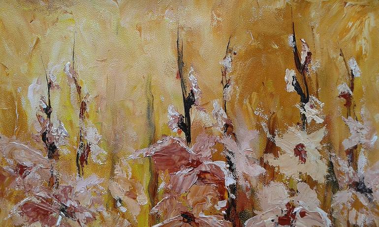 Original Expressionism Floral Painting by Emilia Milcheva