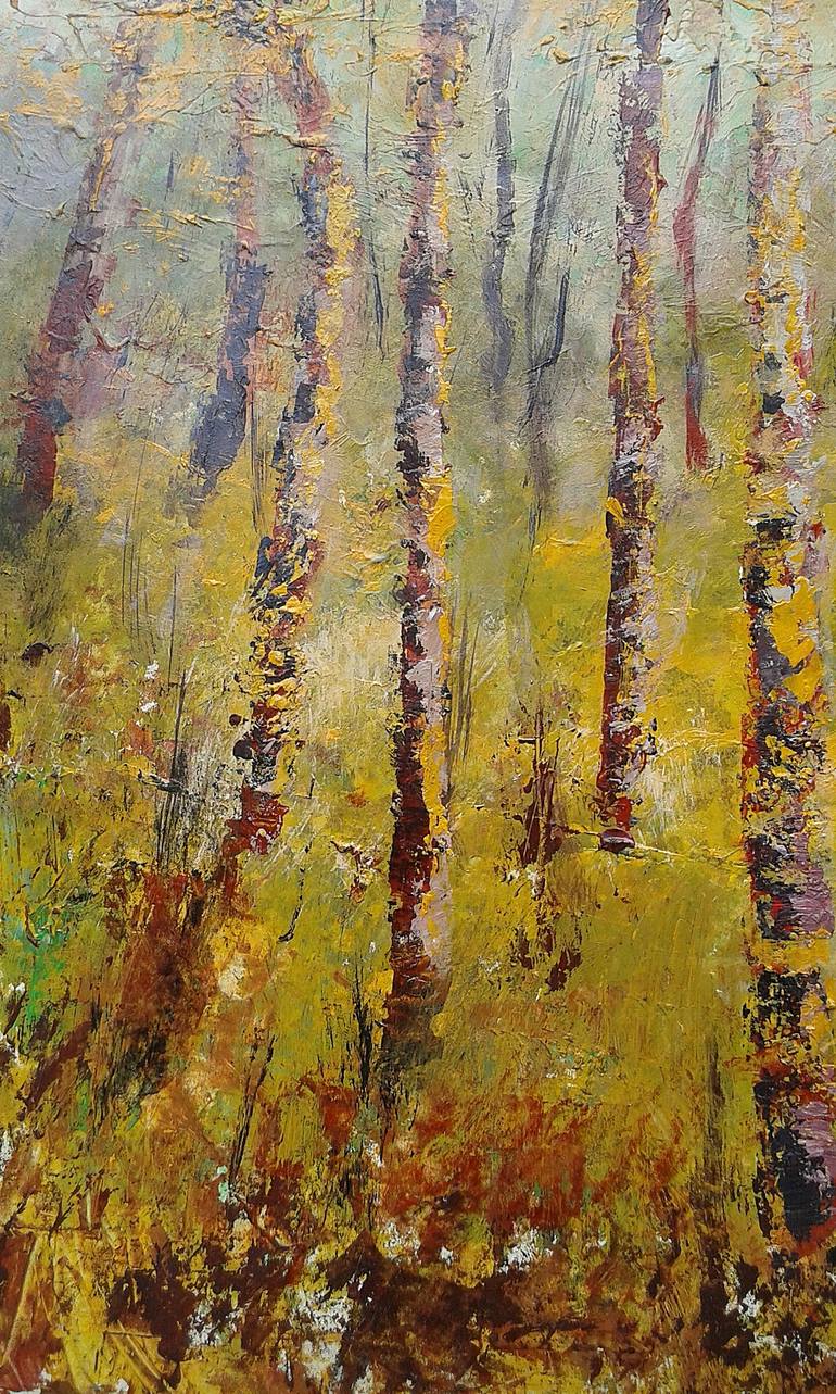 Original Expressionism Landscape Painting by Emilia Milcheva