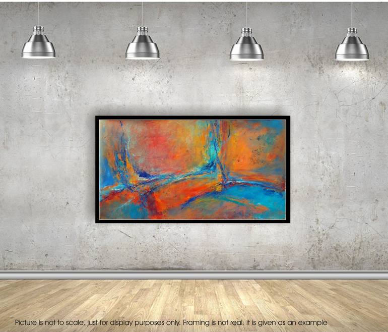 Original Abstract Expressionism Abstract Painting by Emilia Milcheva