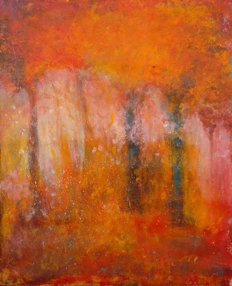 Original Expressionism Landscape Painting by Emilia Milcheva