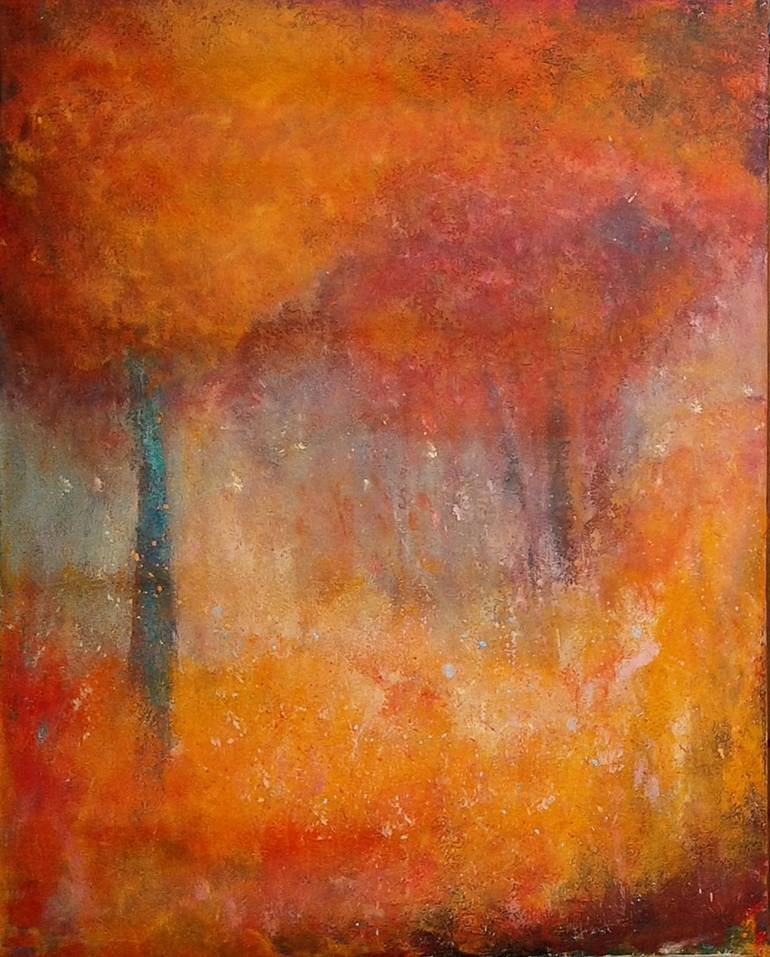 Original Expressionism Landscape Painting by Emilia Milcheva