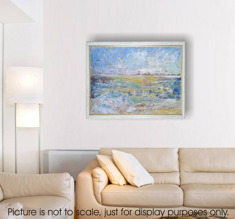 Original Abstract Seascape Painting by Emilia Milcheva