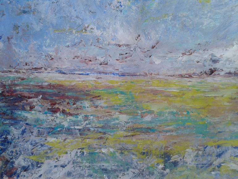 Original Abstract Seascape Painting by Emilia Milcheva