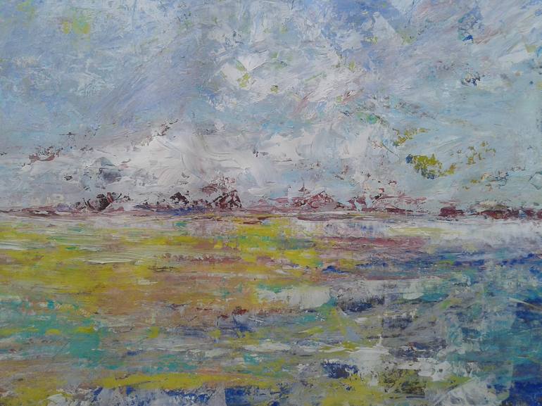 Original Abstract Seascape Painting by Emilia Milcheva