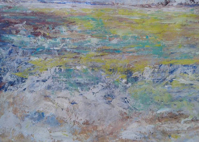 Original Abstract Seascape Painting by Emilia Milcheva