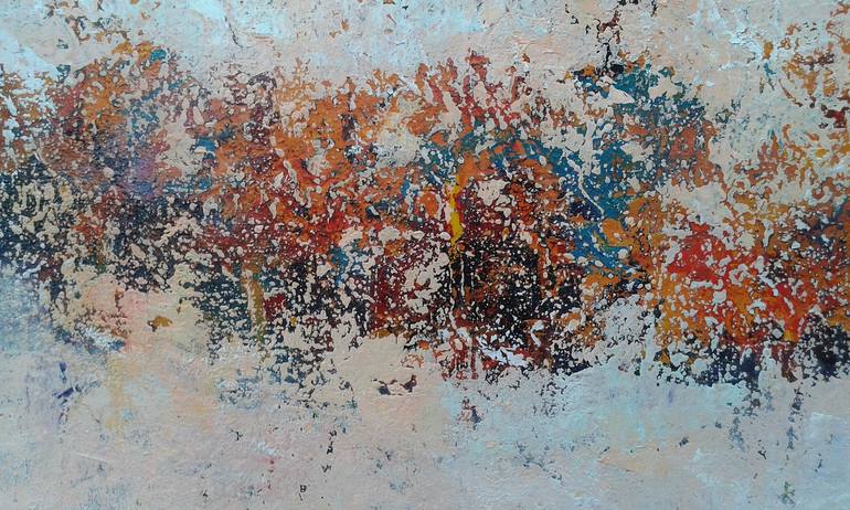 Original Abstract Expressionism Abstract Painting by Emilia Milcheva