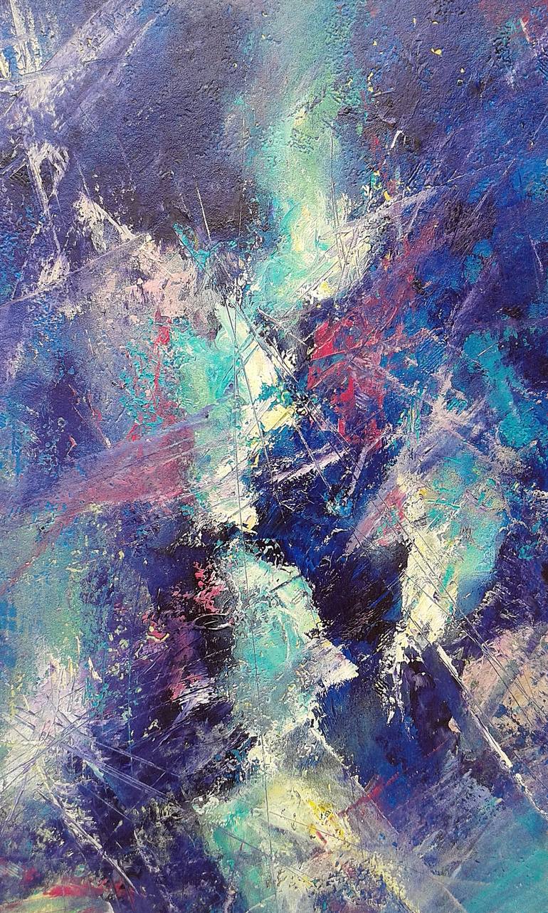 Original Abstract Expressionism Abstract Painting by Emilia Milcheva