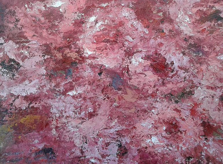 Original Abstract Expressionism Floral Painting by Emilia Milcheva