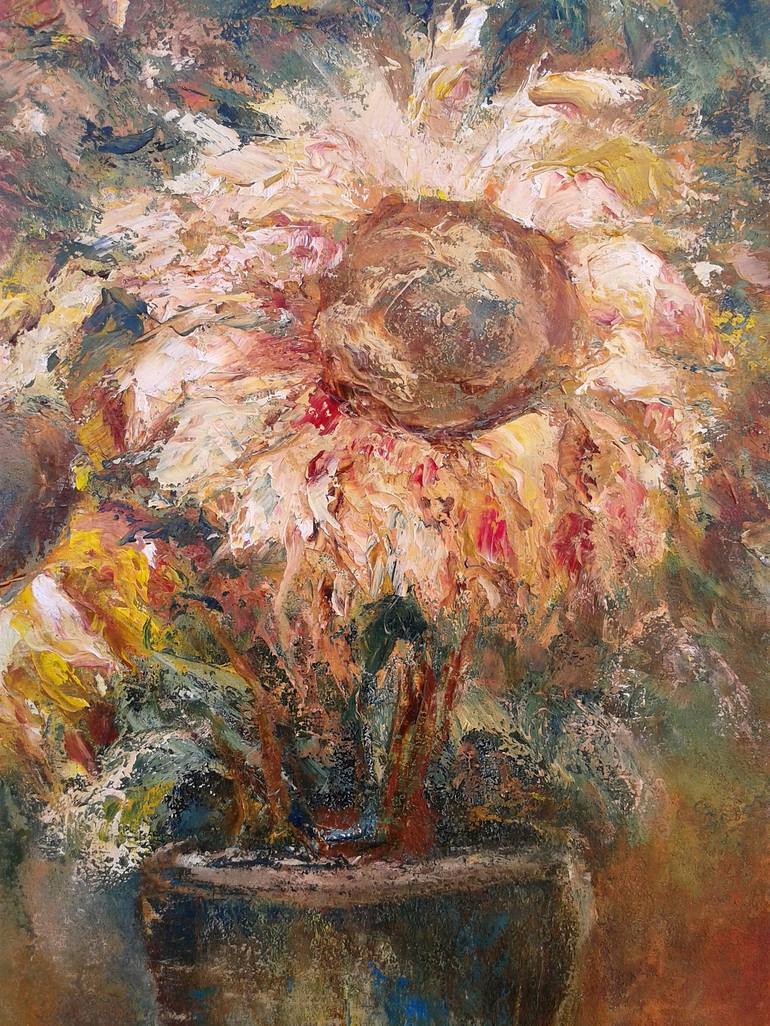 Original Impressionism Floral Painting by Emilia Milcheva