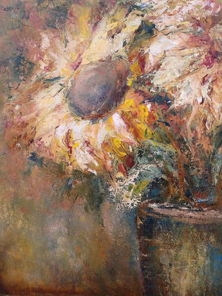 Original Impressionism Floral Painting by Emilia Milcheva