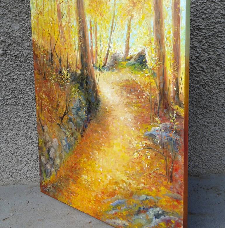 Original Expressionism Landscape Painting by Emilia Milcheva