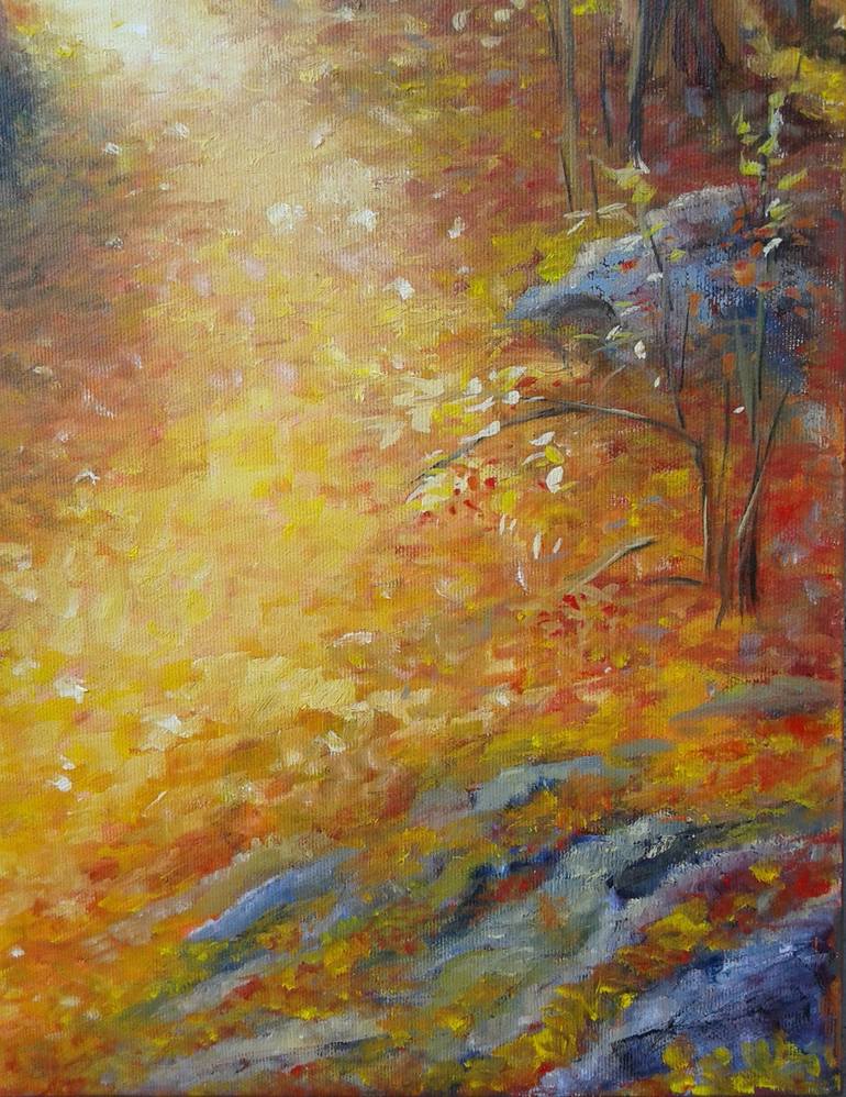 Original Expressionism Landscape Painting by Emilia Milcheva