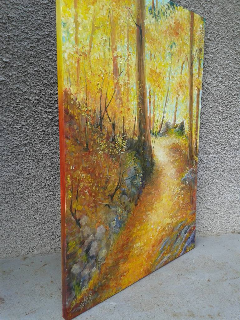 Original Expressionism Landscape Painting by Emilia Milcheva