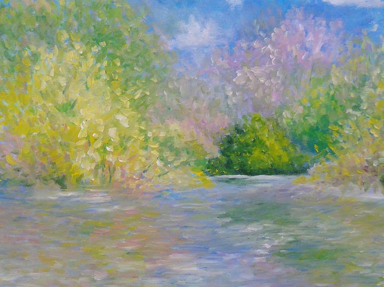 Original Impressionism Landscape Painting by Emilia Milcheva