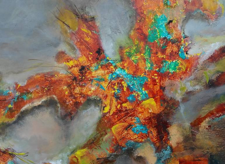 Original Abstract Expressionism Abstract Painting by Emilia Milcheva