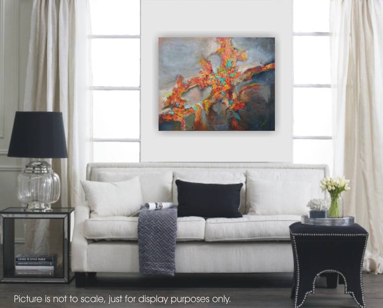 Original Abstract Expressionism Abstract Painting by Emilia Milcheva