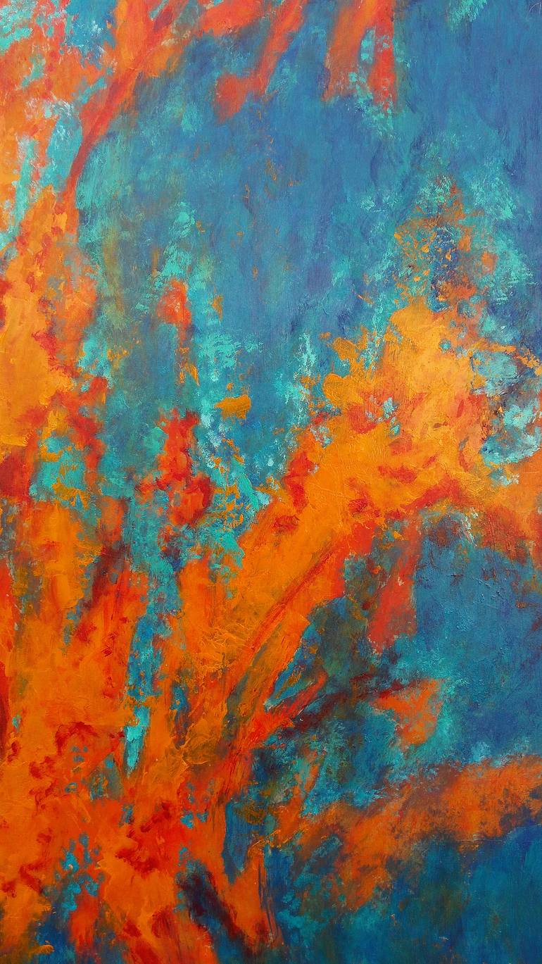 Original Abstract Expressionism Abstract Painting by Emilia Milcheva