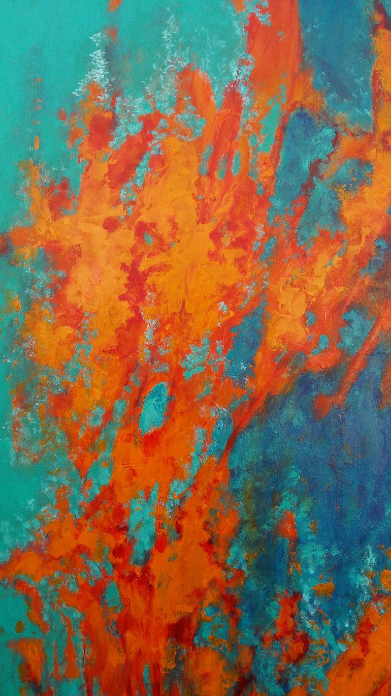 Original Abstract Expressionism Abstract Painting by Emilia Milcheva
