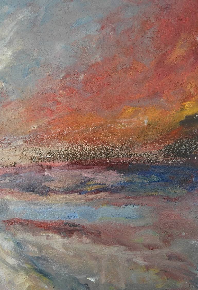 Original Abstract Landscape Painting by Emilia Milcheva