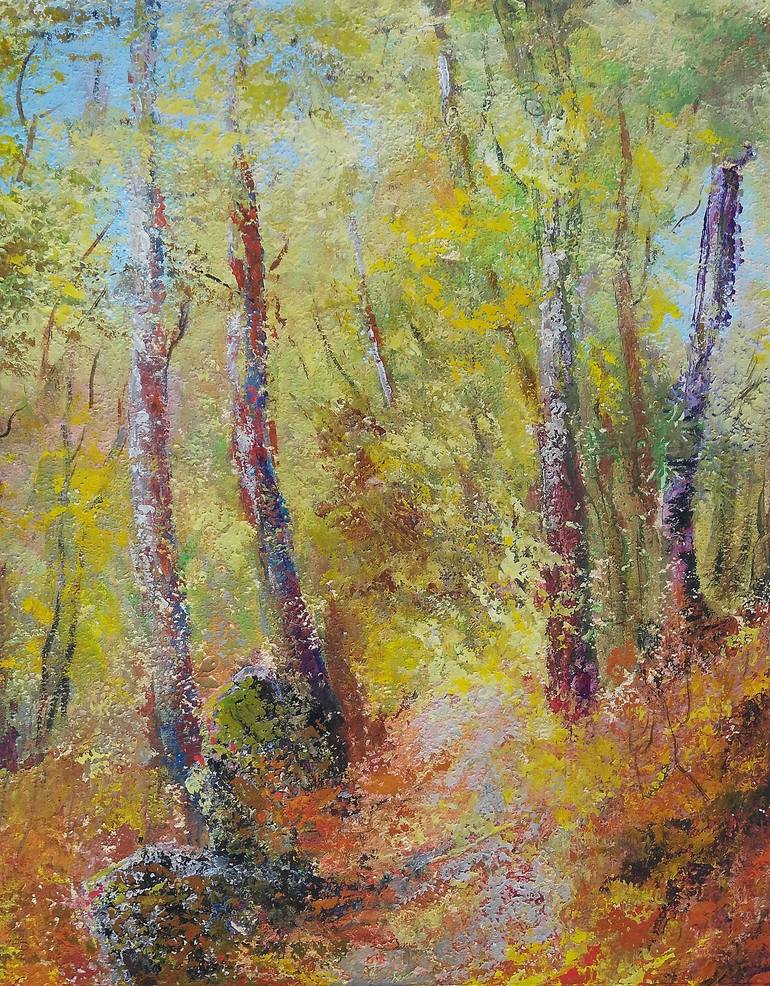 Original Expressionism Landscape Painting by Emilia Milcheva