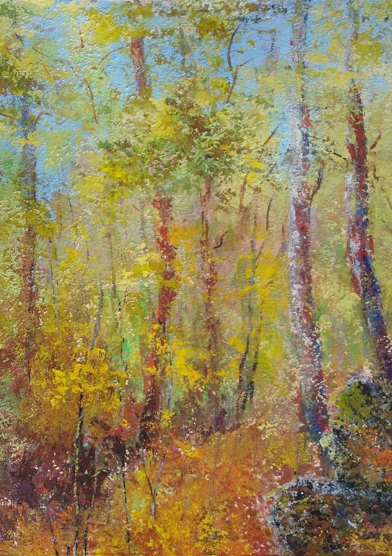 Original Expressionism Landscape Painting by Emilia Milcheva