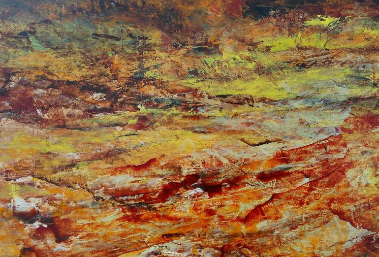 Original Abstract Landscape Painting by Emilia Milcheva