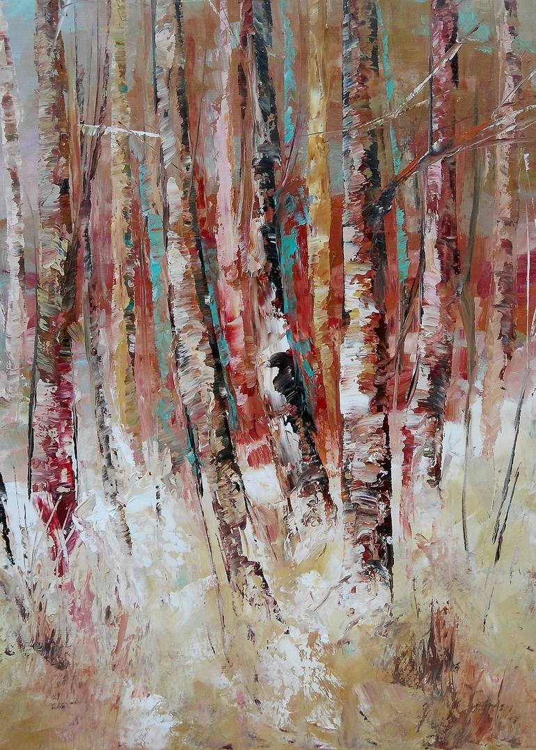 Original Expressionism Landscape Painting by Emilia Milcheva