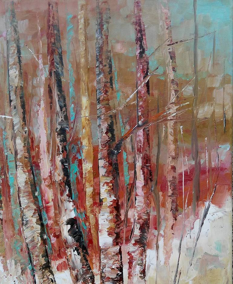 Original Expressionism Landscape Painting by Emilia Milcheva