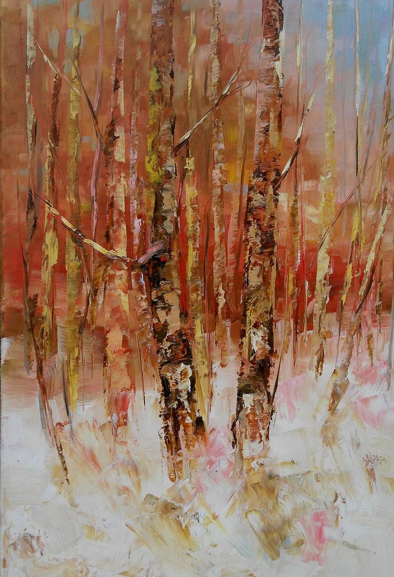 Original Expressionism Landscape Painting by Emilia Milcheva