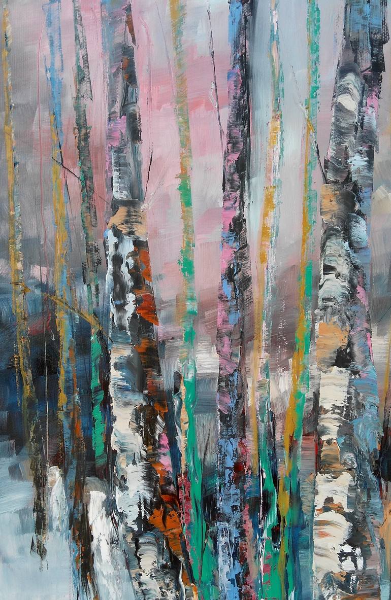 Original Abstract Landscape Painting by Emilia Milcheva