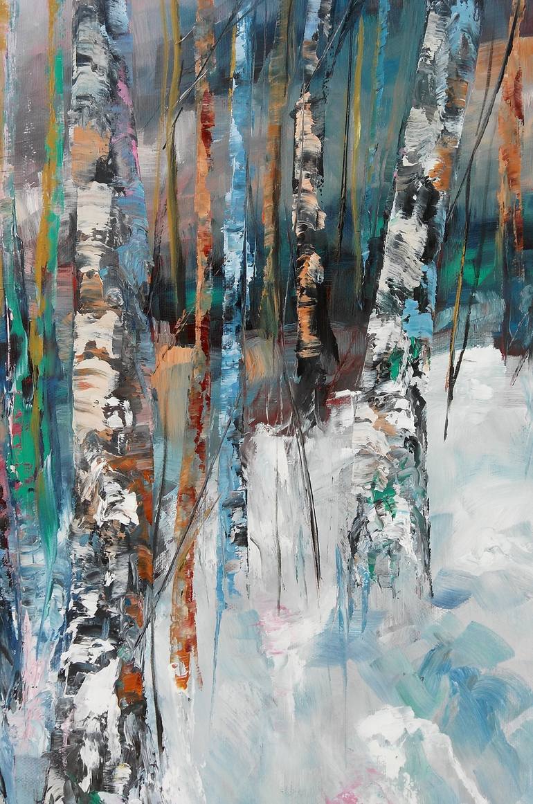 Original Abstract Landscape Painting by Emilia Milcheva