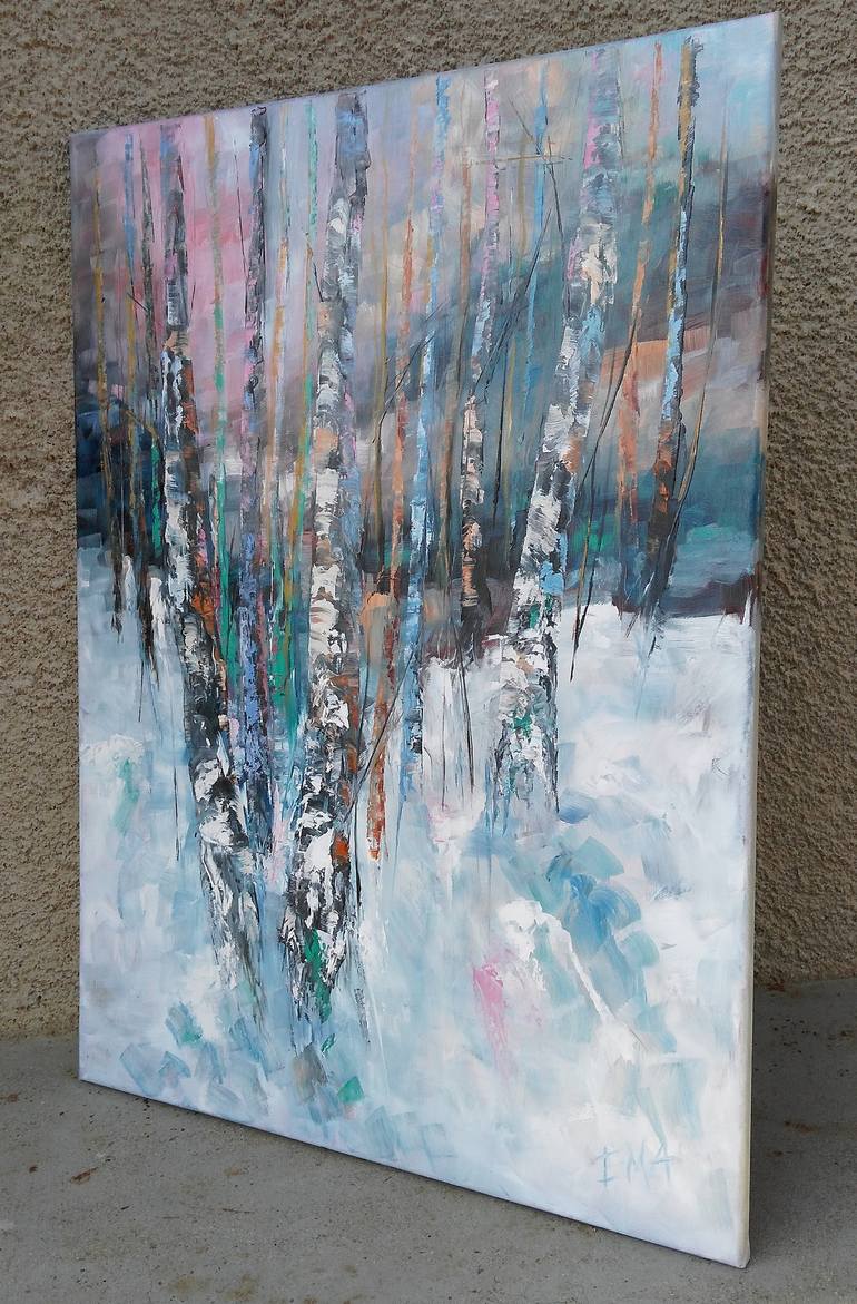 Original Abstract Landscape Painting by Emilia Milcheva