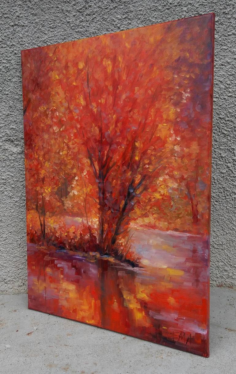 Original Impressionism Landscape Painting by Emilia Milcheva