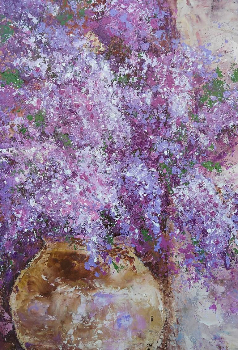 Original Expressionism Floral Painting by Emilia Milcheva