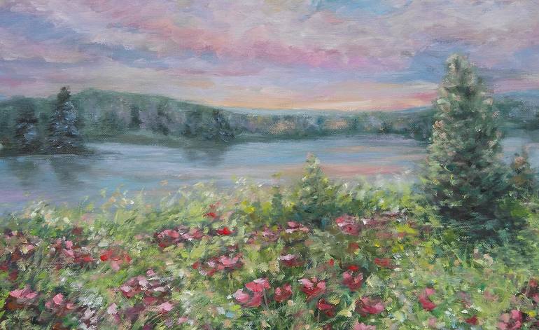 Original Impressionism Landscape Painting by Emilia Milcheva