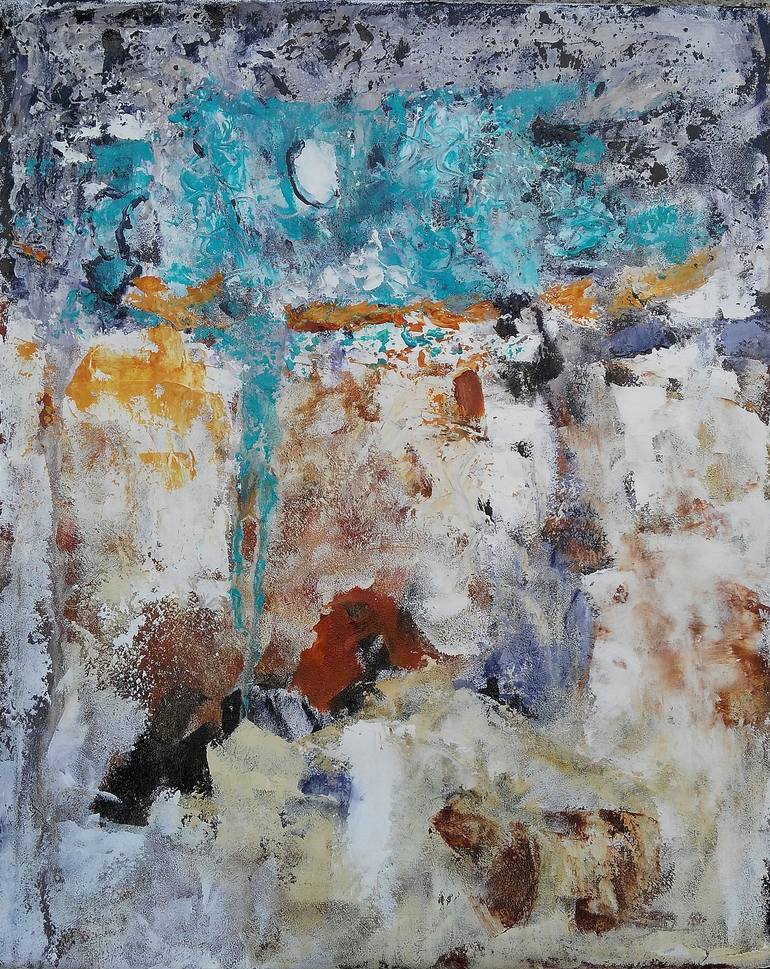 Original Abstract Expressionism Abstract Painting by Emilia Milcheva