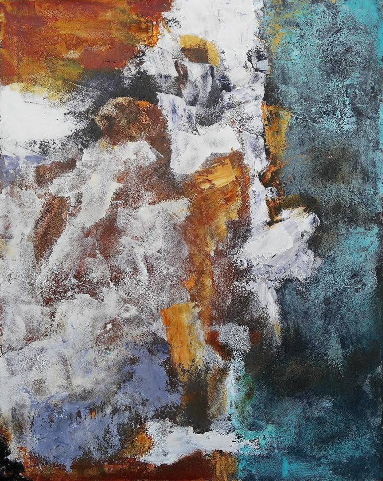 Original Abstract Expressionism Abstract Painting by Emilia Milcheva