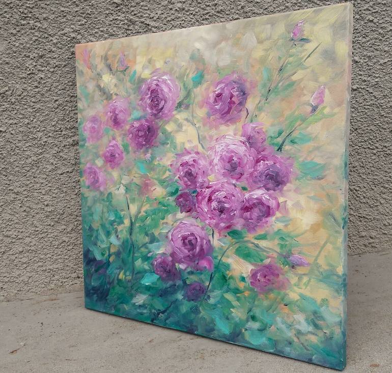 Original Impressionism Floral Painting by Emilia Milcheva