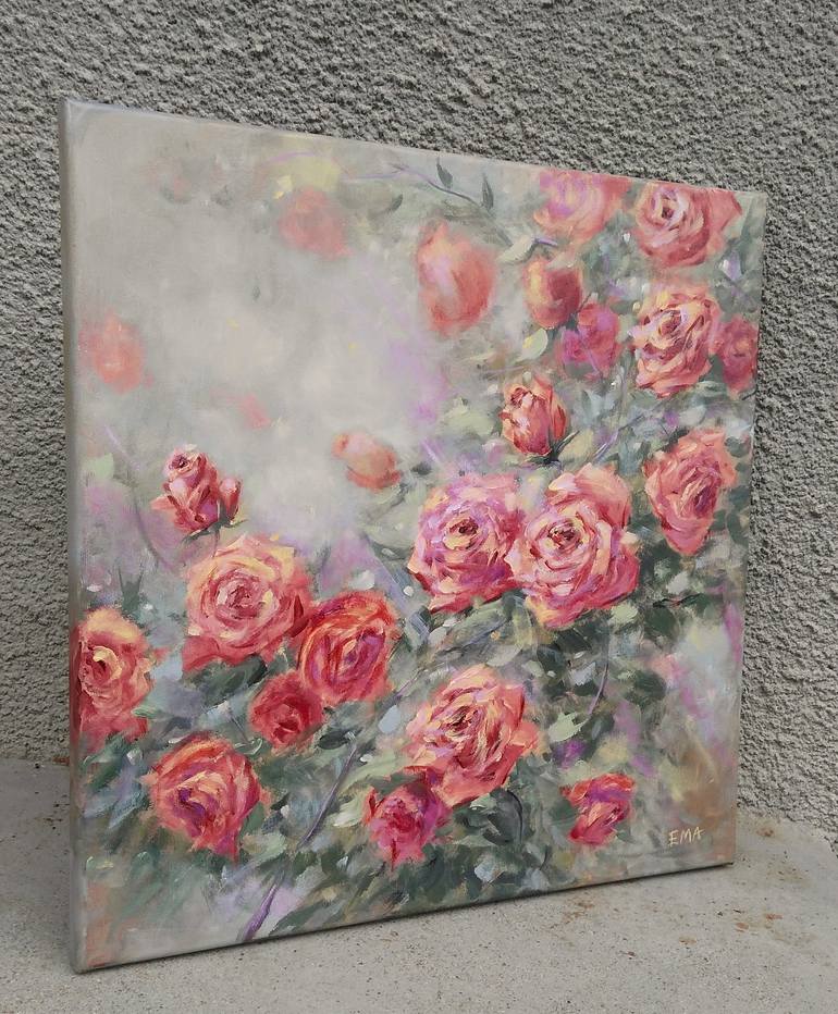 Original Fine Art Floral Painting by Emilia Milcheva