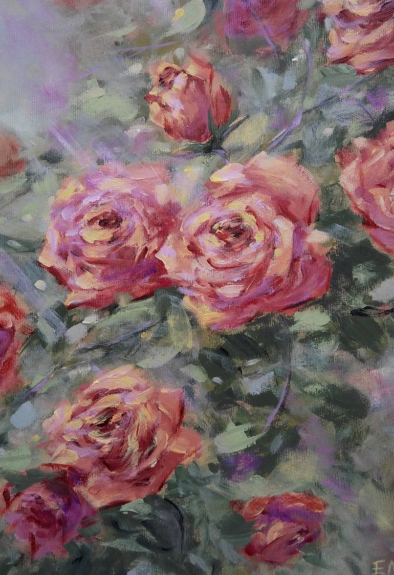 Original Fine Art Floral Painting by Emilia Milcheva