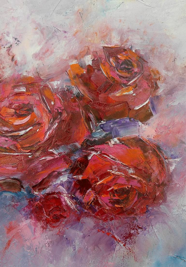 Original Fine Art Floral Painting by Emilia Milcheva