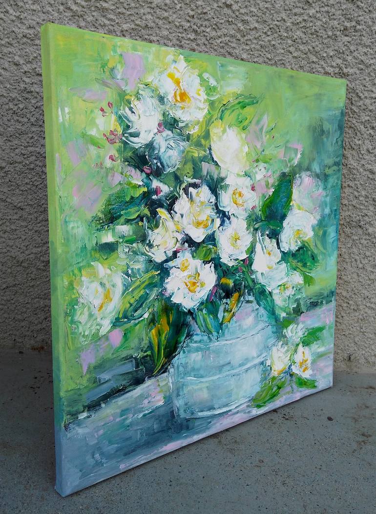 Original Fine Art Floral Painting by Emilia Milcheva