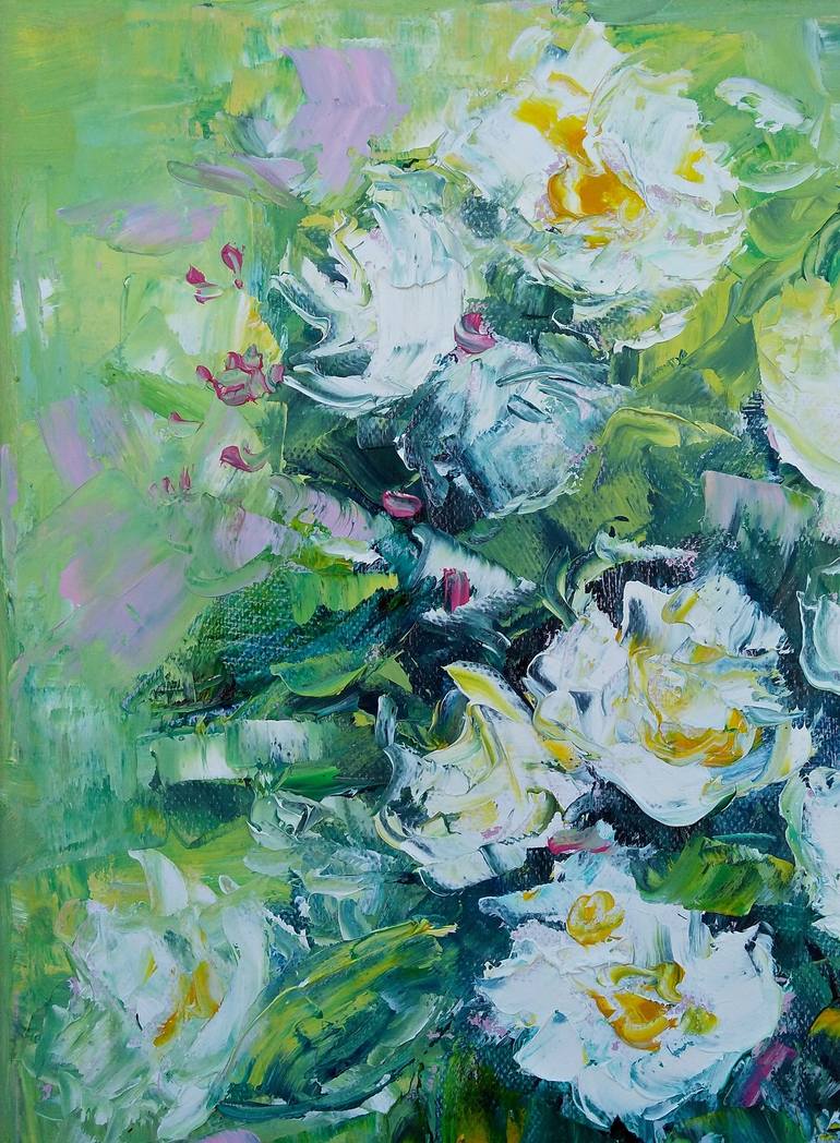 Original Fine Art Floral Painting by Emilia Milcheva