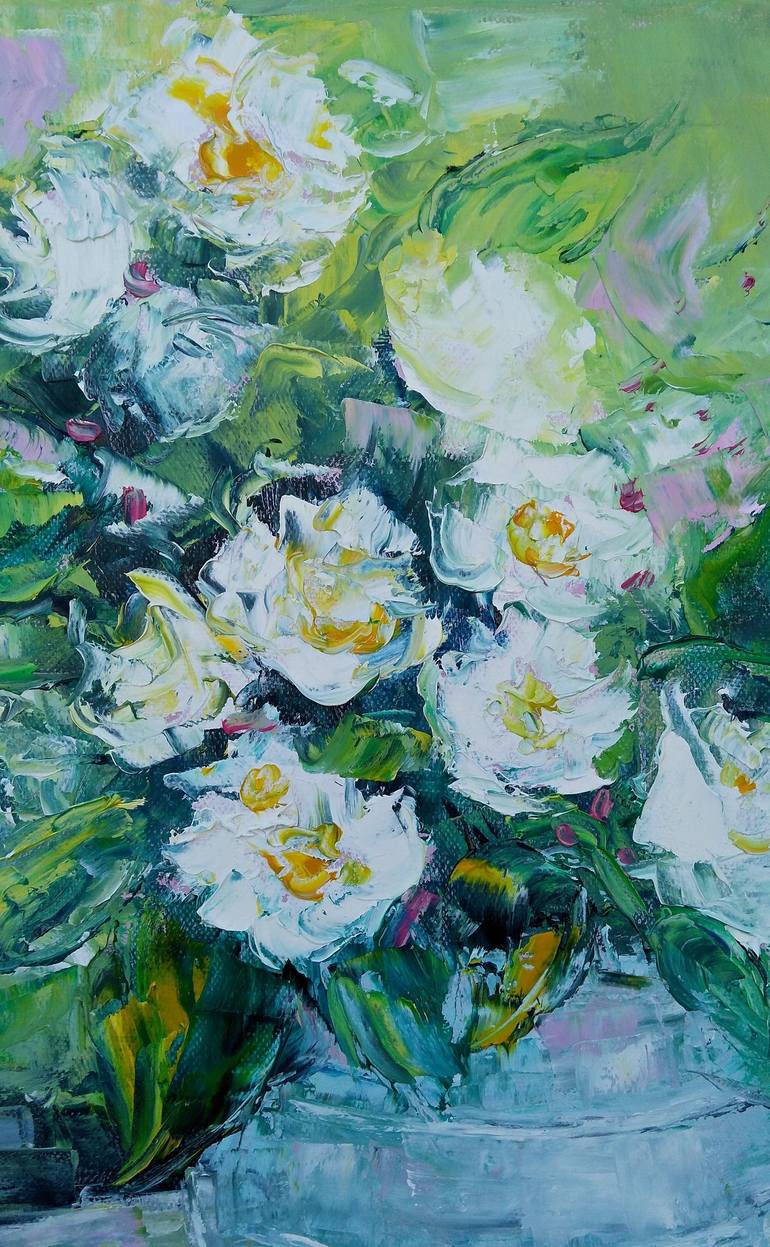 Original Fine Art Floral Painting by Emilia Milcheva