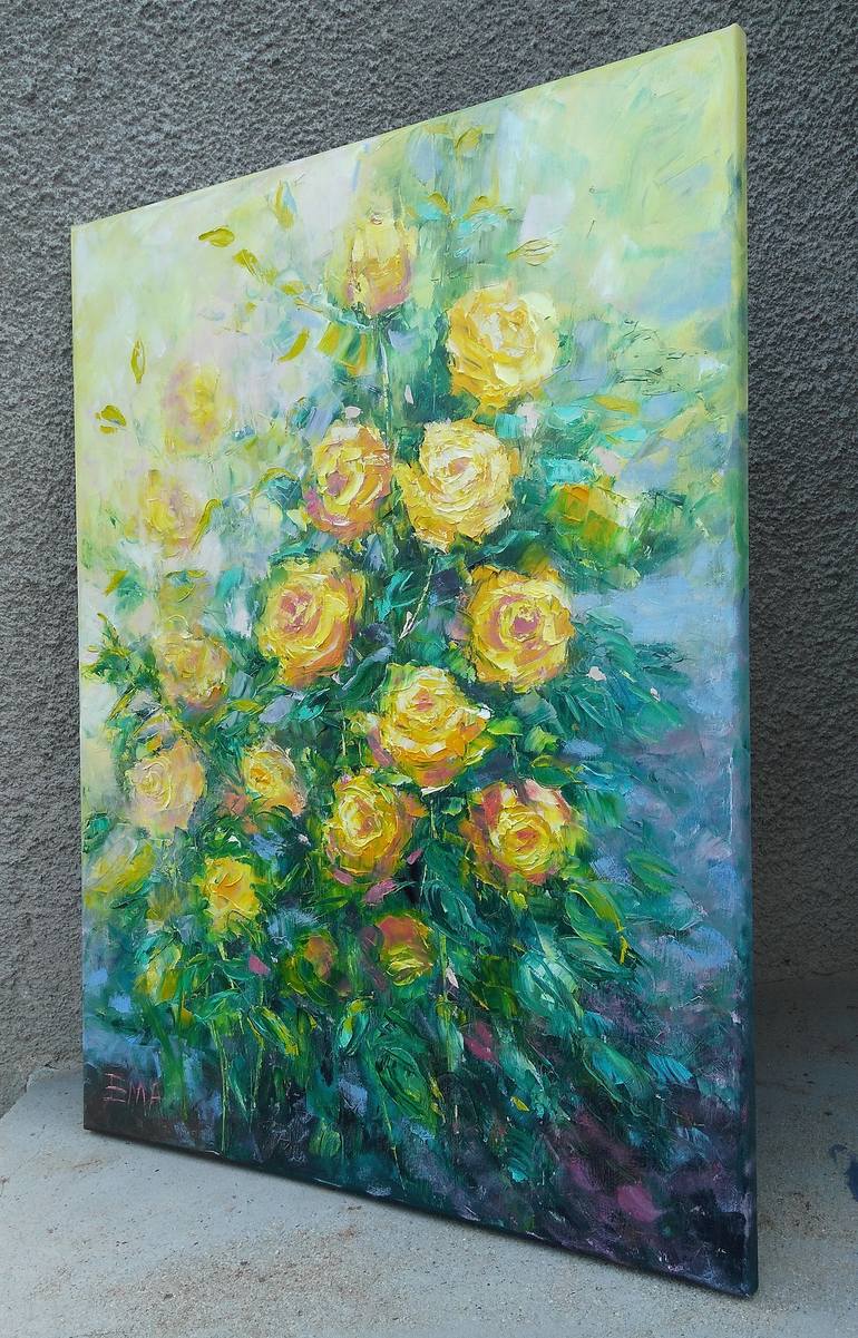 Original Fine Art Floral Painting by Emilia Milcheva