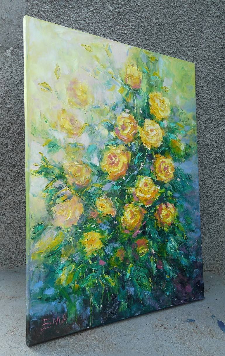 Original Fine Art Floral Painting by Emilia Milcheva