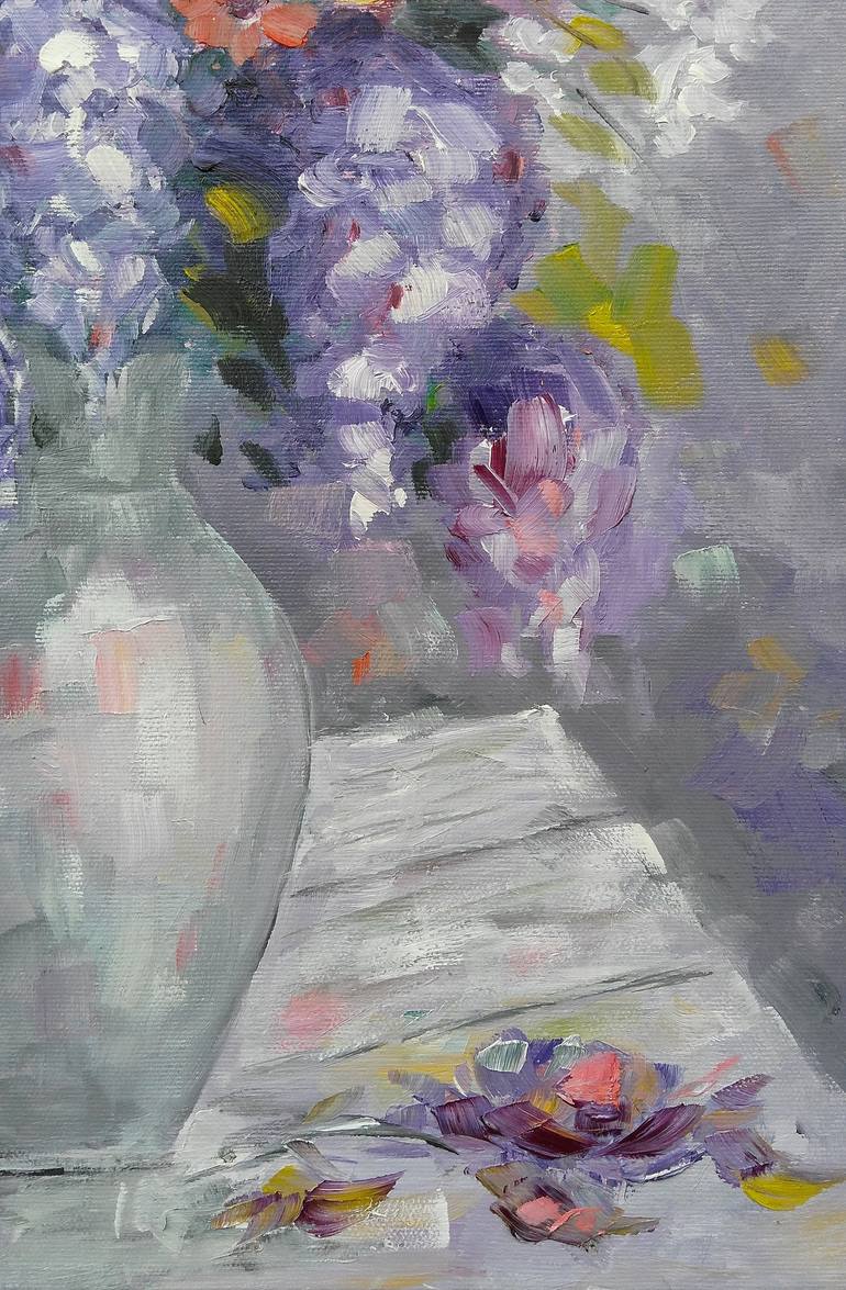 Original Impressionism Floral Painting by Emilia Milcheva